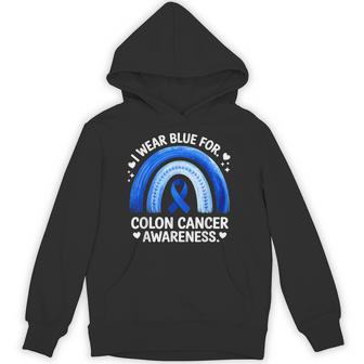 Colon Cancer Awareness In March Blue Ribbon Hoodie - Thegiftio UK