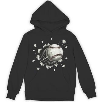 Cool Baseball Graphic Youth Baseball Hoodie | Mazezy