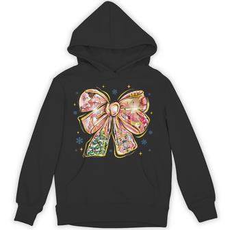 Coquette Bow Christmas Nutcracker Family Pajama Holiday Hoodie - Thegiftio UK