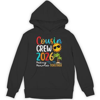 Cousin Crew 2026 Summer Vacation Beach Family Trips Matching Hoodie - Thegiftio