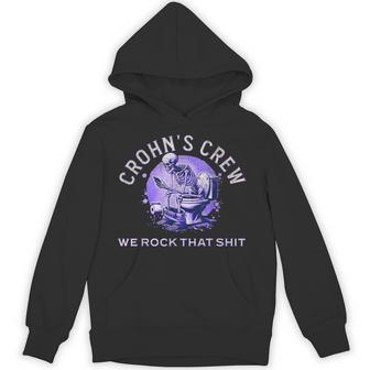 Crohn's Awareness Support Crohn's Toilet Humor Sarcasm Hoodie - Thegiftio UK