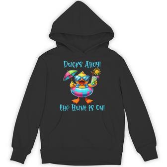 Cruise Ducks Ahoy Hunt Vacation Traveler Hoodie - Thegiftio UK
