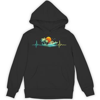 Cruise Ship Vacation Summer Cruise Heartbeat Cruising Hoodie - Thegiftio UK