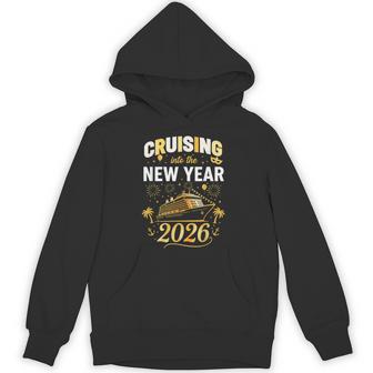 Cruising Into 2026 New Years Eve Party Favors Family Holiday Hoodie - Thegiftio UK