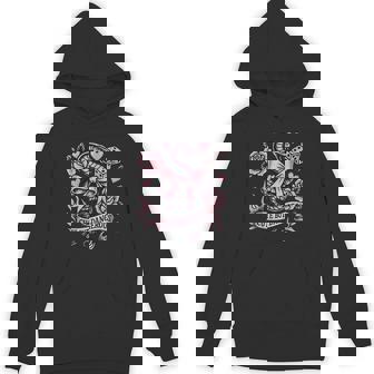 Cute But Dangerous Snake Bow Tattoo Style Aesthetic Graphic Unisex Hoodie | Mazezy