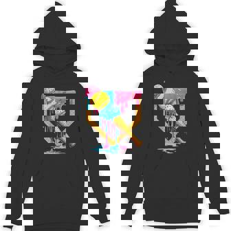 Cute Ice Cream Softball Home Plate Drip Game Day Softball Hoodie | Seseable UK