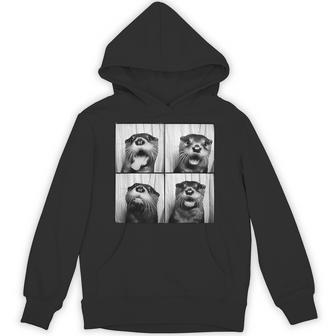 Cute Otter Face Love Otters Animal Sea Otter Lover Hoodie - Thegiftio UK