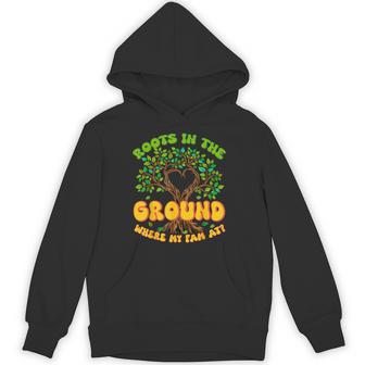 Cute Roots In The Ground Where My Fam At Family Reunion Tree Hoodie | Seseable CA