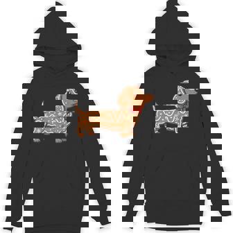 Dachshund Christmas Gingerbread Cookie Weiner Dog Lover Hoodie - Monsterry