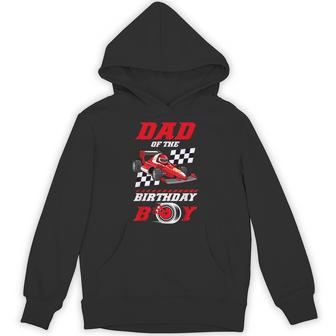 Dad Of The Birthday Boy Pit Crew Race Car Matching Family Hoodie - Thegiftio UK