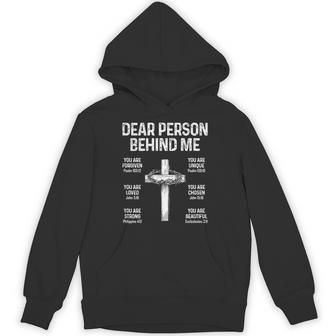 Dear Person Behind Me You Are Forgiven Unique On Back Hoodie | Seseable FR
