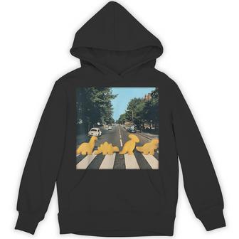 Dino Nuggets Crosswalk Dinosaur Rock Lover Hoodie - Thegiftio UK