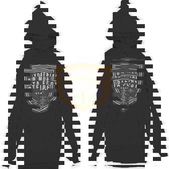 Dixon Memorial State Forest Georgia GA Tree Badge Camping Unisex Hoodie | Mazezy