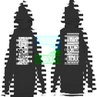 Djibouti Flag Straight Outta Djibouti Tank Top Unisex Hoodie | Mazezy