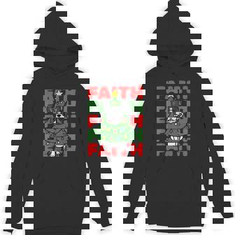 Dog Christmas Faith French Bulldog Puppy Family Group Unisex Hoodie | Mazezy