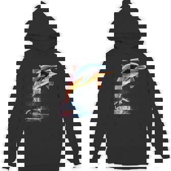 Dolphin Diver Clever Dolphins Ocean Cute Dolphin Unisex Hoodie | Mazezy