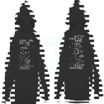 Don't Talk To Me I'm Counting Crochet Crocheting Cat Hoodie - Thegiftio