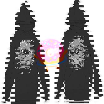 Donut Hula Hooping Cute Kawaii Dessert Lover Unisex Hoodie | Mazezy