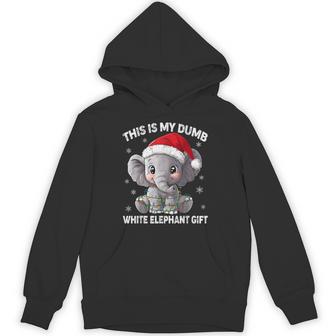 This Is My Dumb White Elephant Christmas Xmas Under 15 20 Hoodie - Thegiftio UK
