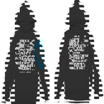 Eat Sleep Hockey Repeat Ice Hockey Player Stuff Christmas PJ Unisex Hoodie | Mazezy