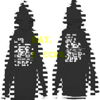 Eat Sleep Soccer Repeat Soccer Player Coach Boys Unisex Hoodie | Mazezy