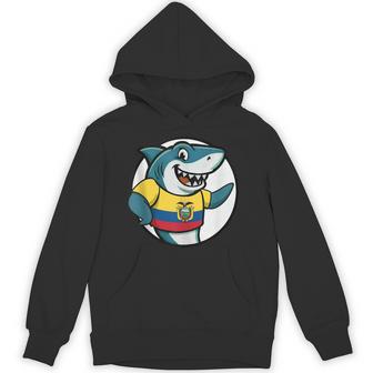 Ecuador Flag Shark Ecuadorian Tank Top Unisex Hoodie | Mazezy