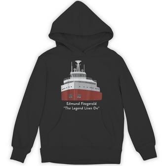 Edmund Fitzgerald Great Lakes Ship Hoodie - Thegiftio UK