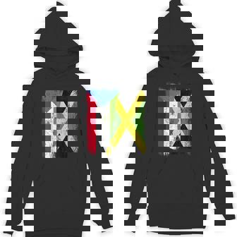 Equatorial Guinea Jamaica Half Flag Guinean Jamaican Unisex Hoodie | Mazezy