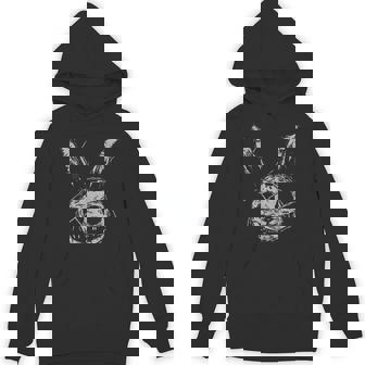 Evil Scary Bunny Rabbit Alt Goth Grunge Horror Aesthetic Hoodie - Monsterry