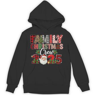 Family Christmas Crew 2025 Santa Xmas Family Matching Pajama Hoodie - Thegiftio UK