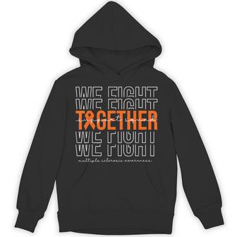 We Fight Together Multiple Sclerosis Awareness Support Squad Hoodie - Thegiftio UK