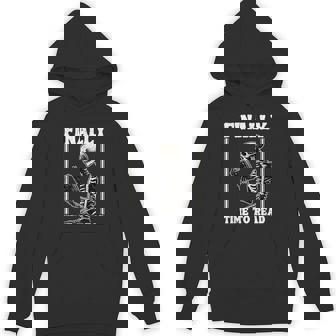 Finally Time To Read Book Lover Bookworm スケルトン 面白い本 パーカー - Kawaiitshirt