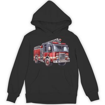 Fire Truck For Trucker Trailer Ladder Hoodie - Thegiftio UK