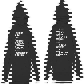 Fix Grill Rest Repeat Routine Fathers Day Dad Hoodie - Thegiftio