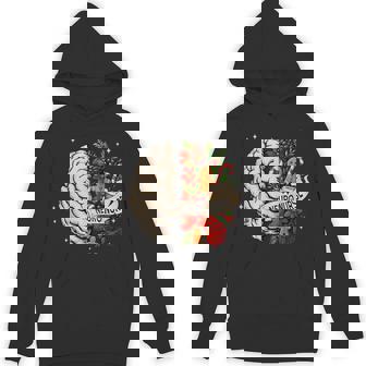 Floral Brain Anatomy Neuro Nurse Christmas Neuroscience Xmas Unisex Hoodie | Mazezy