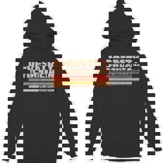 Forestry Technician Retro Sunrise Unisex Hoodie | Mazezy