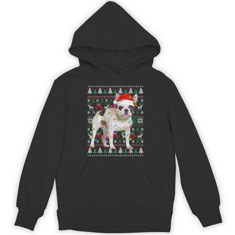 French Bulldog Christmas Pajama Ugly Sweater Santa Xmas Hoodie - Thegiftio UK