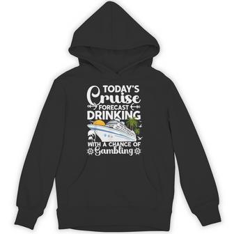 Fun Cruise Drinking With A Chance Of Gambling Hoodie - Thegiftio UK