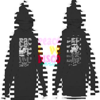 Fun Peace Love Disco Music Retro Unisex Hoodie | Mazezy