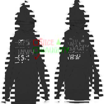 6-7 Meme Nice Naughty Christmas Brain Rot Graphic Hoodie | Mazezy