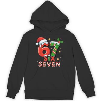 67 Meme Christmas Six Seven Santa Holiday Hoodie - Thegiftio UK