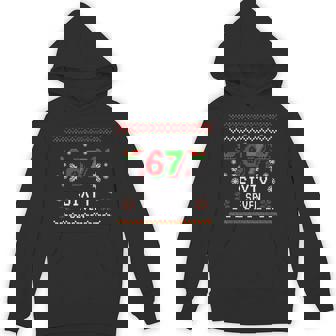 67 Six Seven Meme Ugly Christmas Sweater Hoodie - Thegiftio