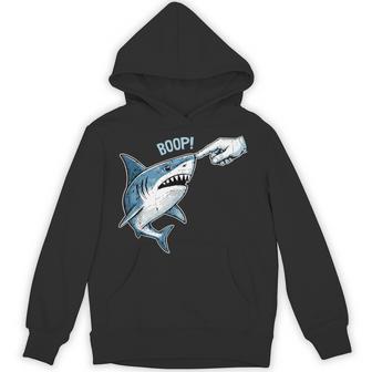 Boop Shark Meme Humor Nose Touch Hoodie | Mazezy