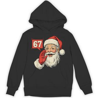 Christmas 67 Six Seven Meme Santa Claus Xmas Holiday Hoodie | Seseable UK
