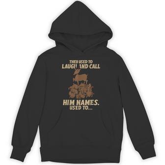 Christmas Reindeer They Used To Laugh & Call Him Names Hoodie - Thegiftio UK
