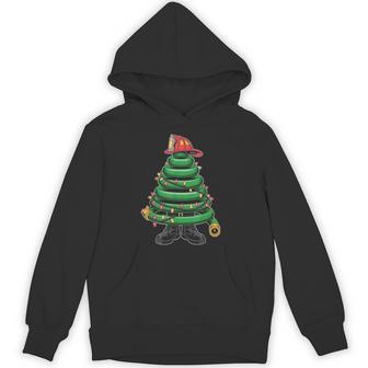 Christmas Tree For Firefighter Hoodie | Seseable UK