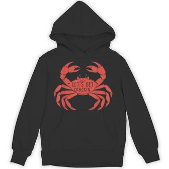 Crab Eating Red Crab Lover Seafood Foodie Crabbing Hoodie - Thegiftio UK