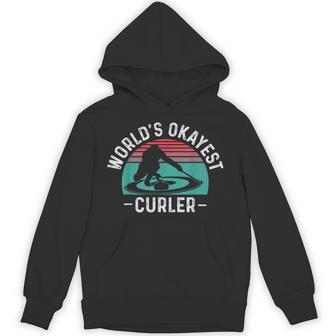 Curling & Stuff Curler By Dimmerch Women's Black Modern Letter Print Crew Neck Hoodie - Thegiftio UK