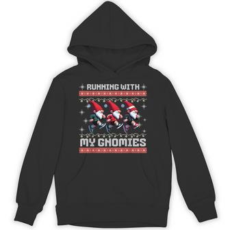 Gnome Christmas 5K Running Team Squad X-Mas Fun Run Hoodie - Thegiftio UK