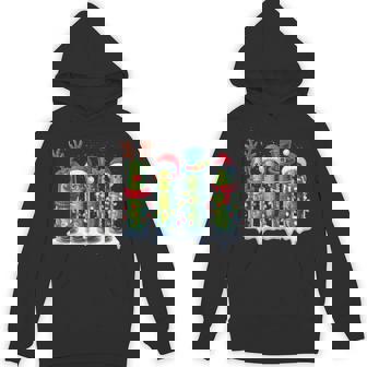 Pickles Christmas Lights Santa Hat Xmas Pajamas Hoodie - Monsterry